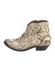 Golden Goose Python Animal Print Western Boots
