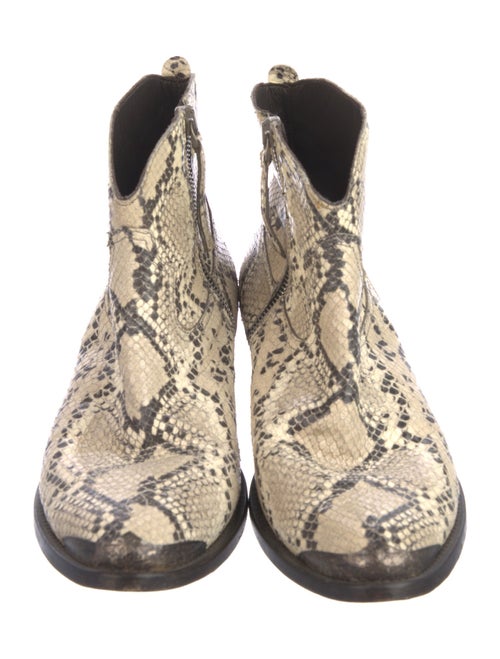 Golden Goose Python Animal Print Western Boots