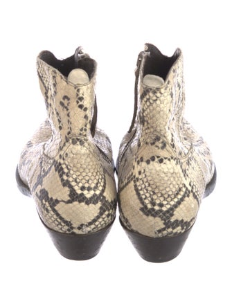 Golden Goose Python Animal Print Western Boots