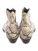 Golden Goose Python Animal Print Western Boots