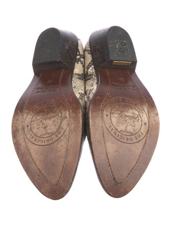 Golden Goose Python Animal Print Western Boots