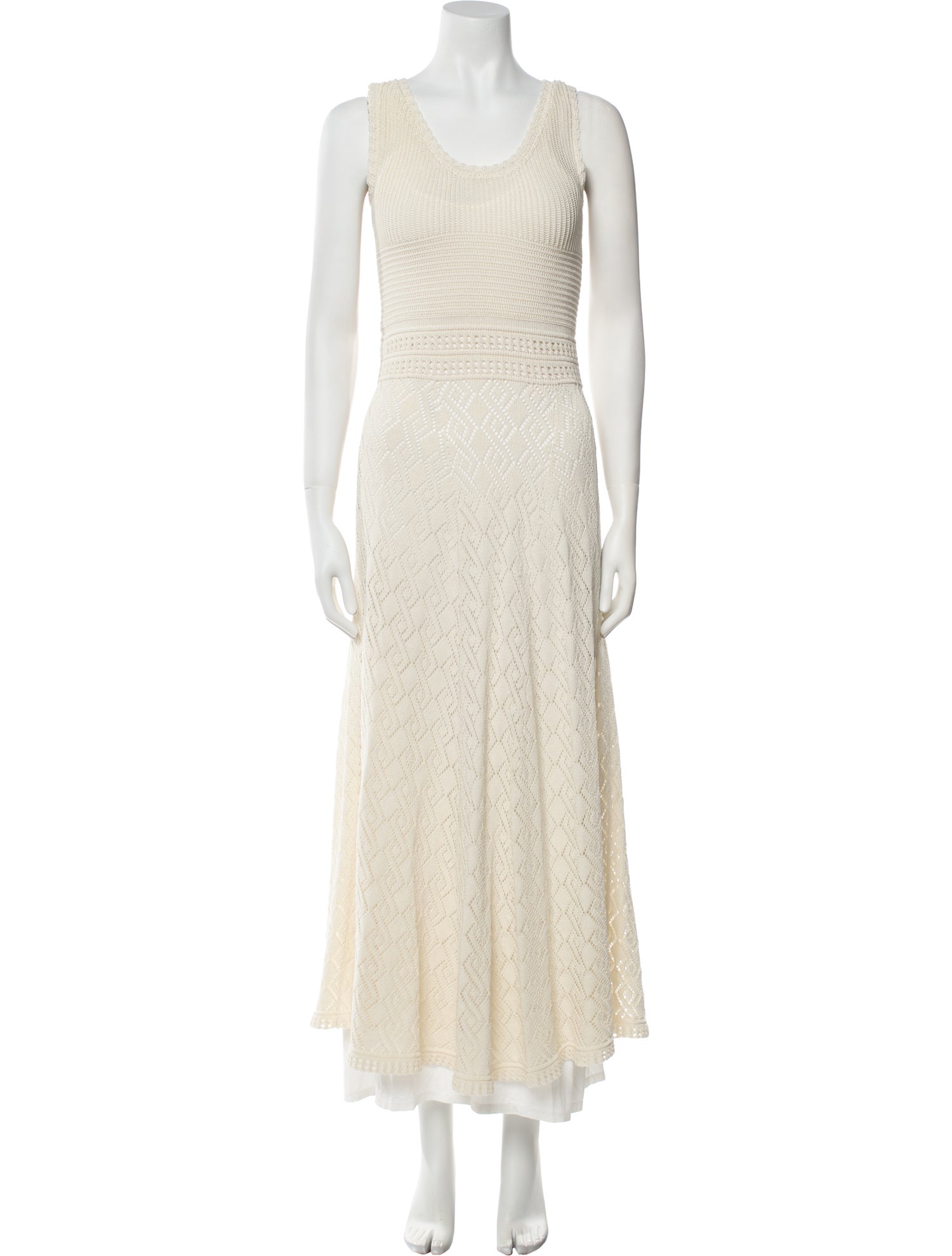 Golden Goose Scoop Neck Long Dress