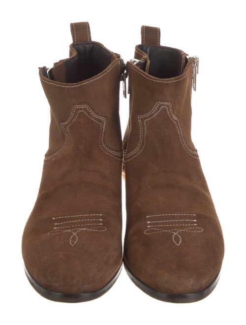 Golden Goose Suede Distressed Accents Lace-Up Boots