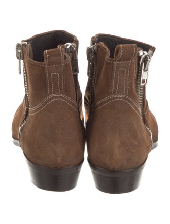 Golden Goose Suede Distressed Accents Lace-Up Boots