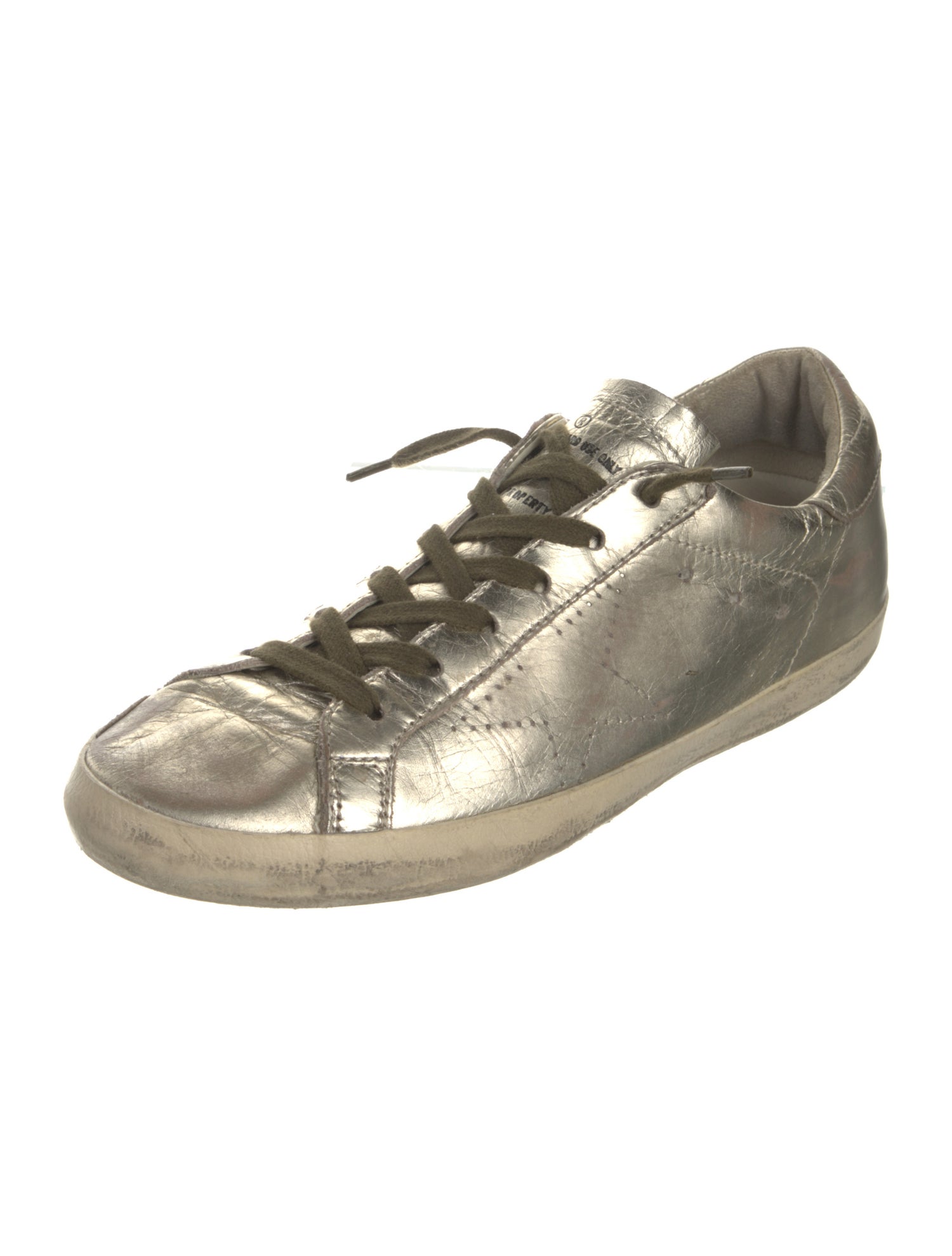 Golden Goose Leather Distressed Accents Sneakers