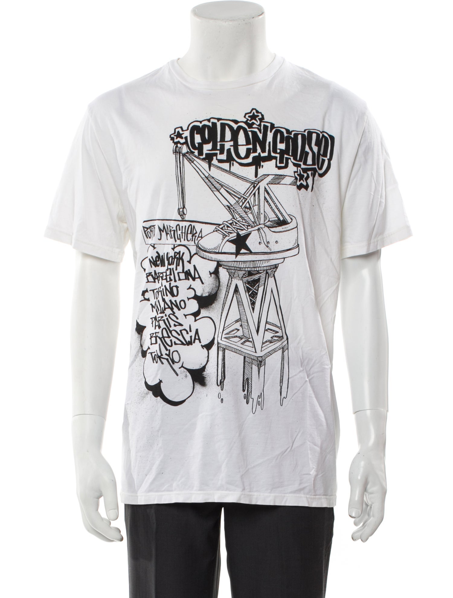 Golden Goose Graphic Print Crew Neck T-Shirt