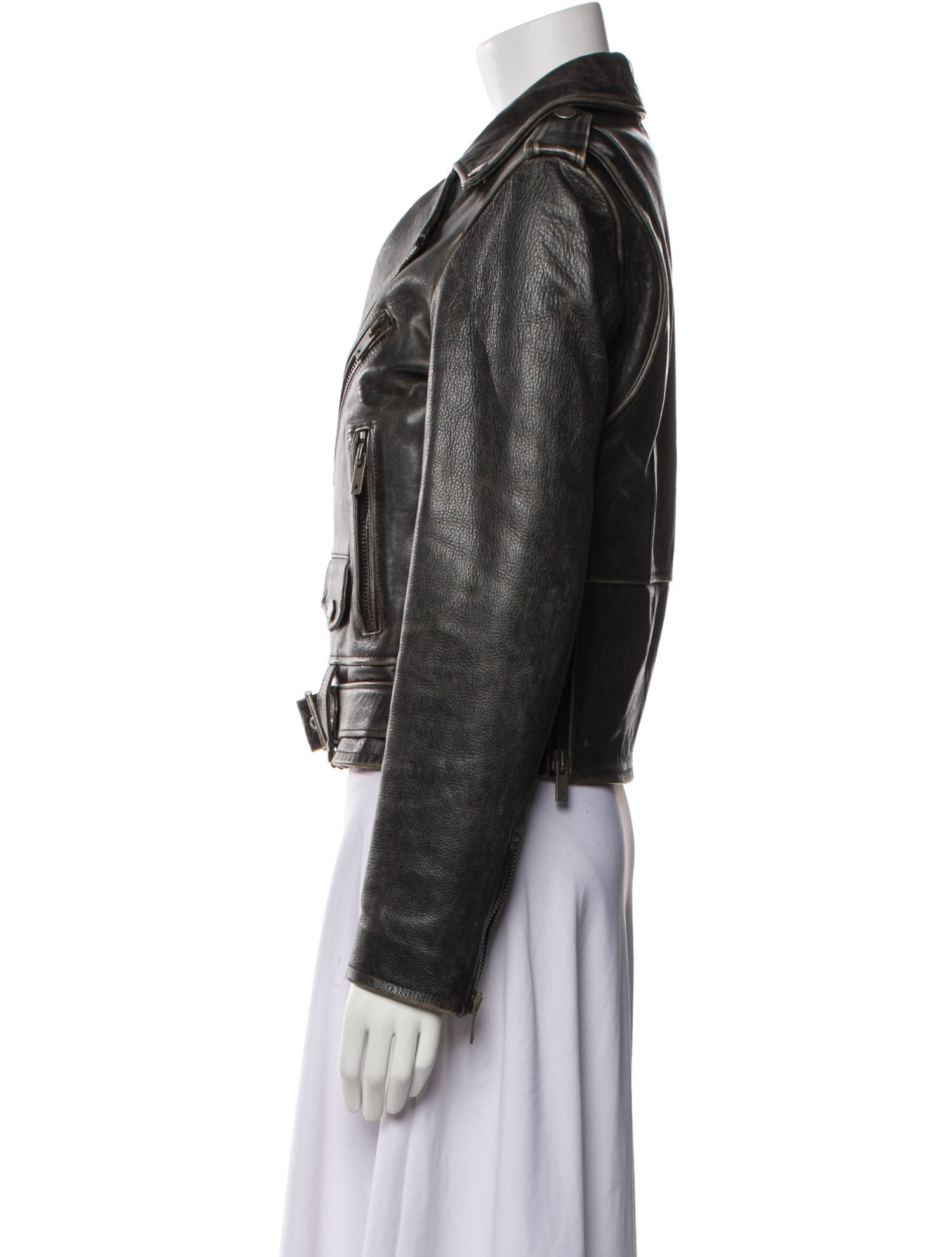Golden Goose Leather Biker Jacket