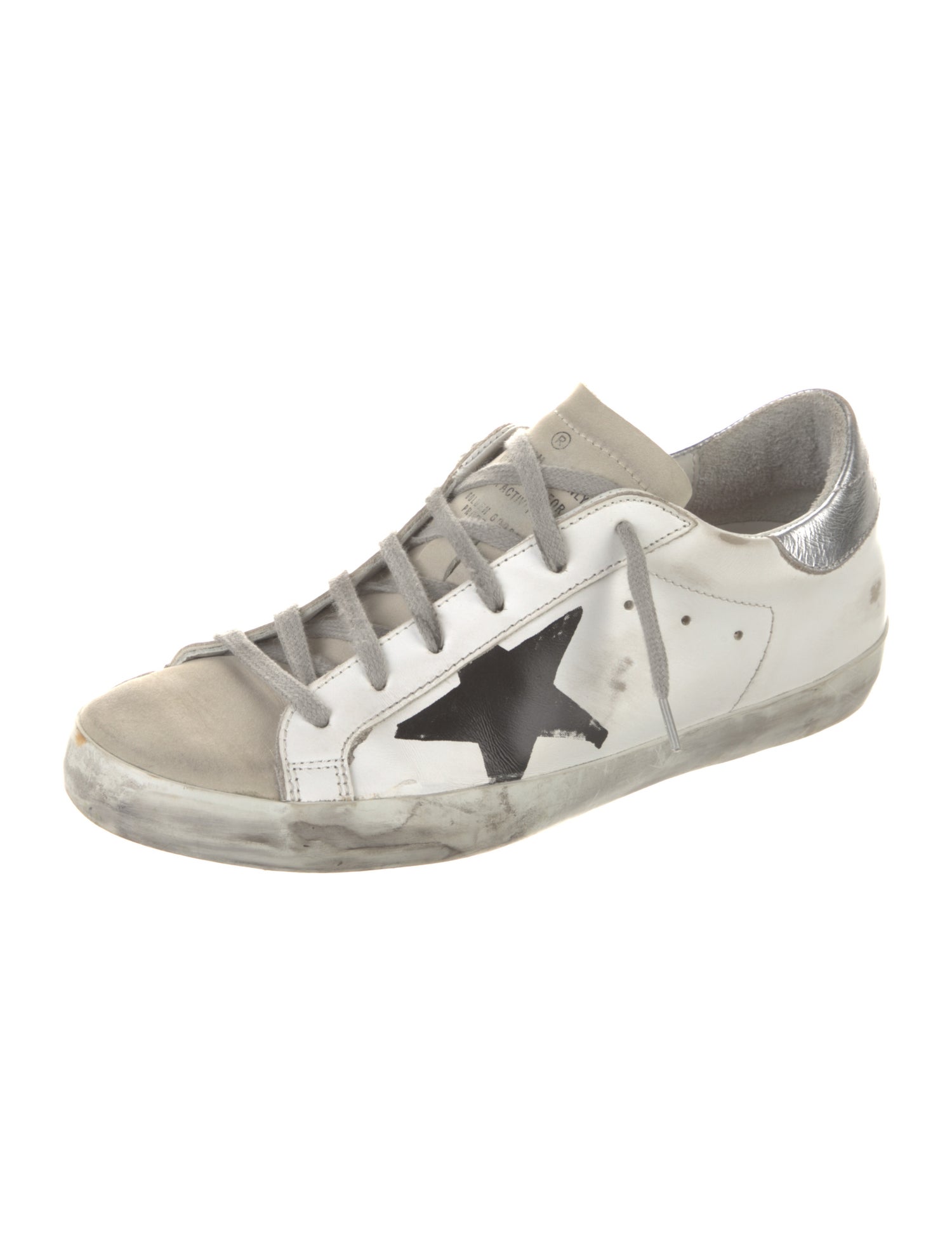 Golden Goose Leather Printed Sneakers