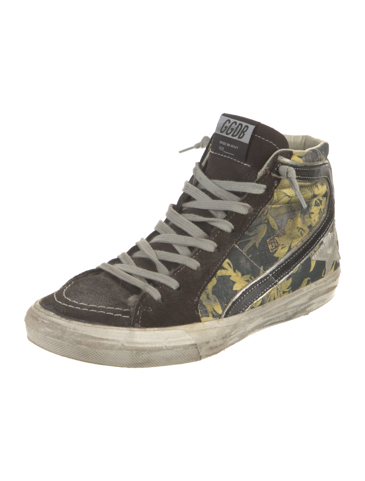 Golden Goose Canvas Printed Sneakers