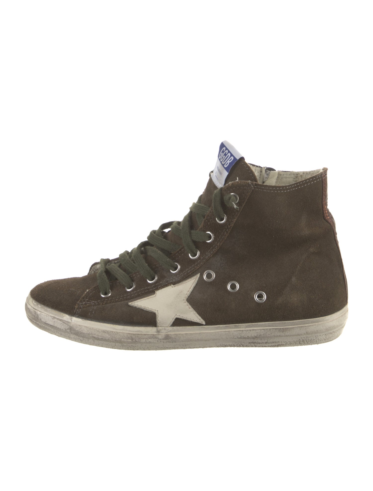Golden Goose Suede Distressed Accents Sneakers