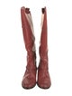 Golden Goose Leather Distressed Accents Riding Boots