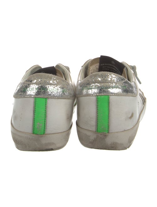 Golden Goose Leather Colorblock Pattern Sneakers