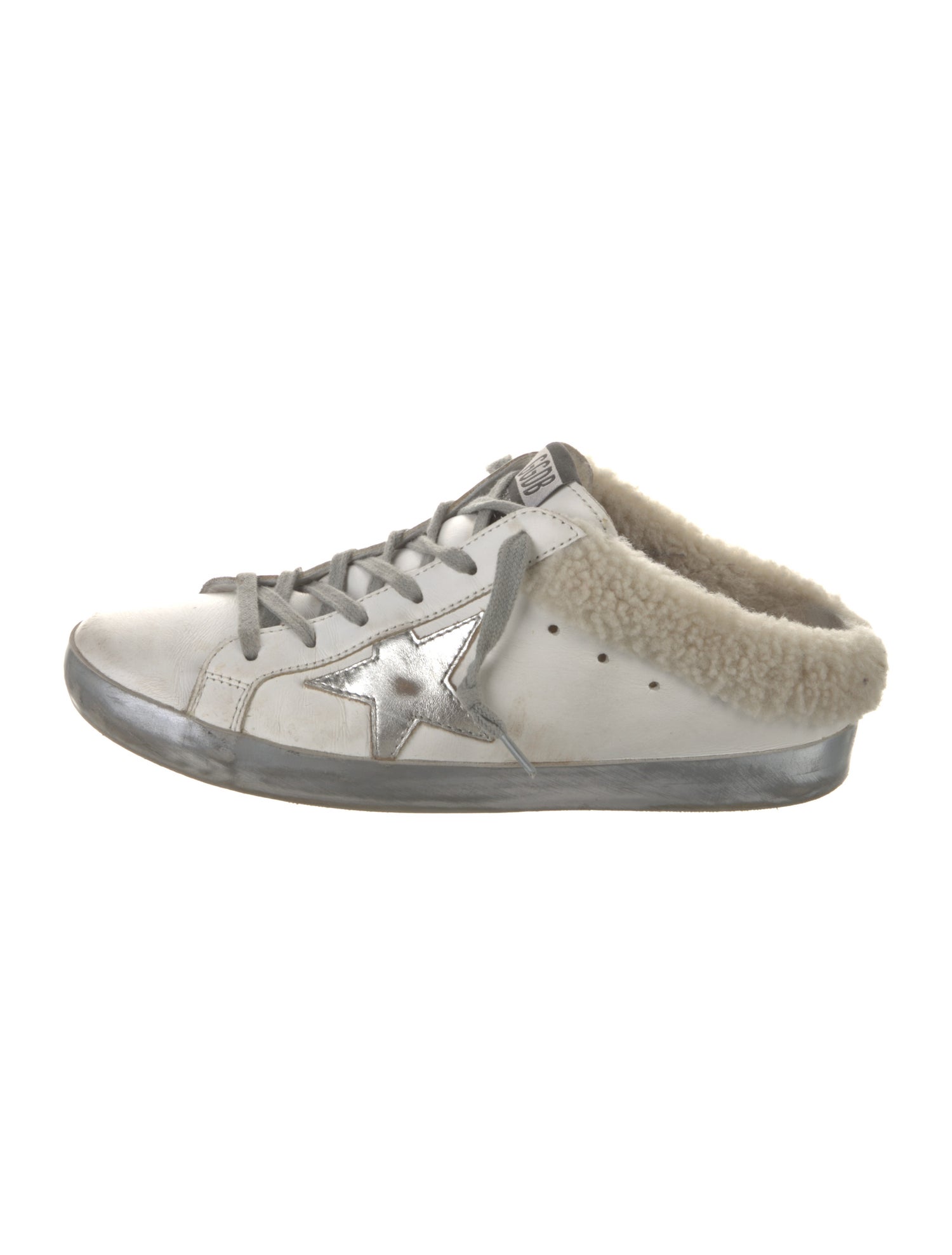 Golden Goose Leather Printed Sneakers