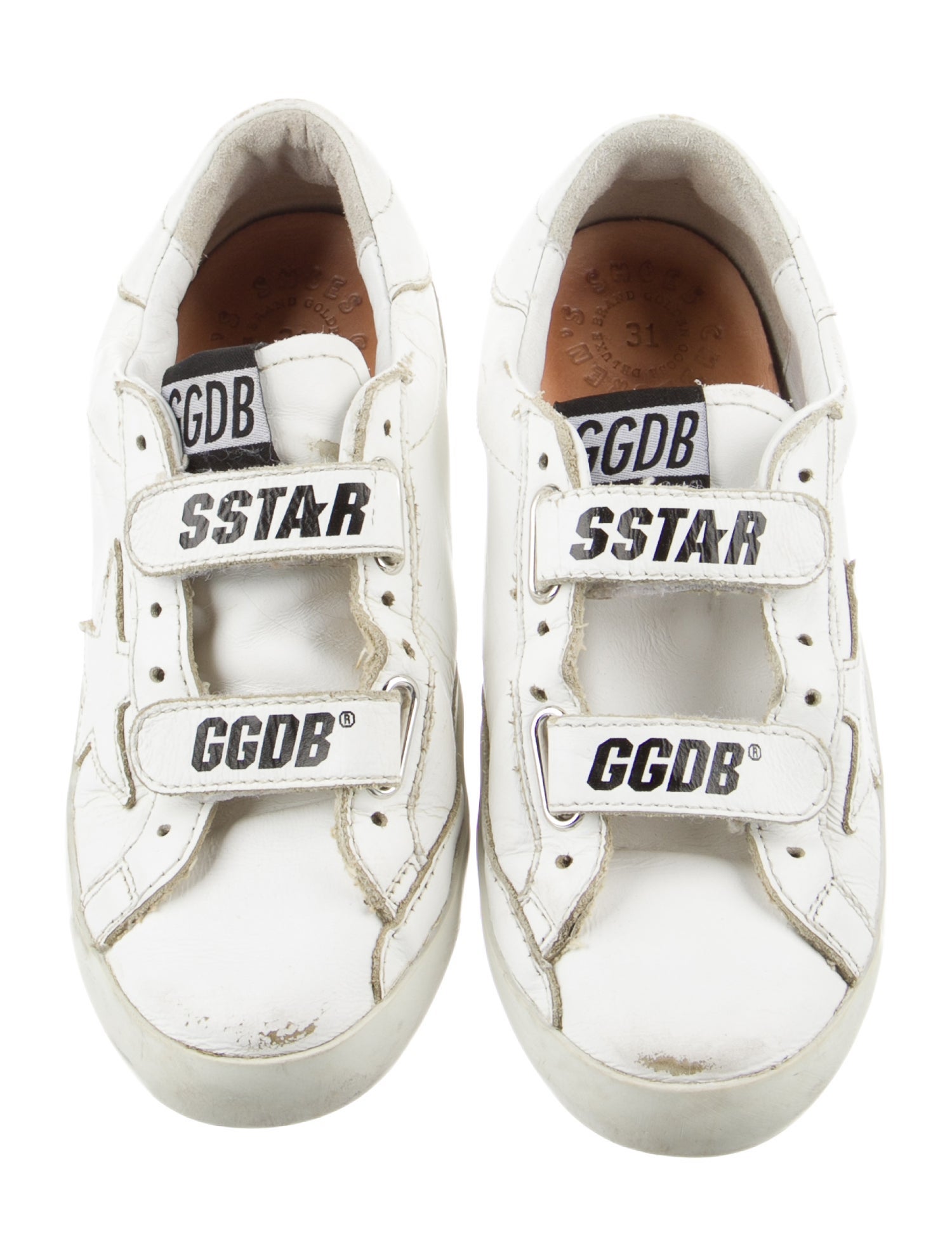 Golden Goose Girls' Leather Super-Star Low-Top Sneakers