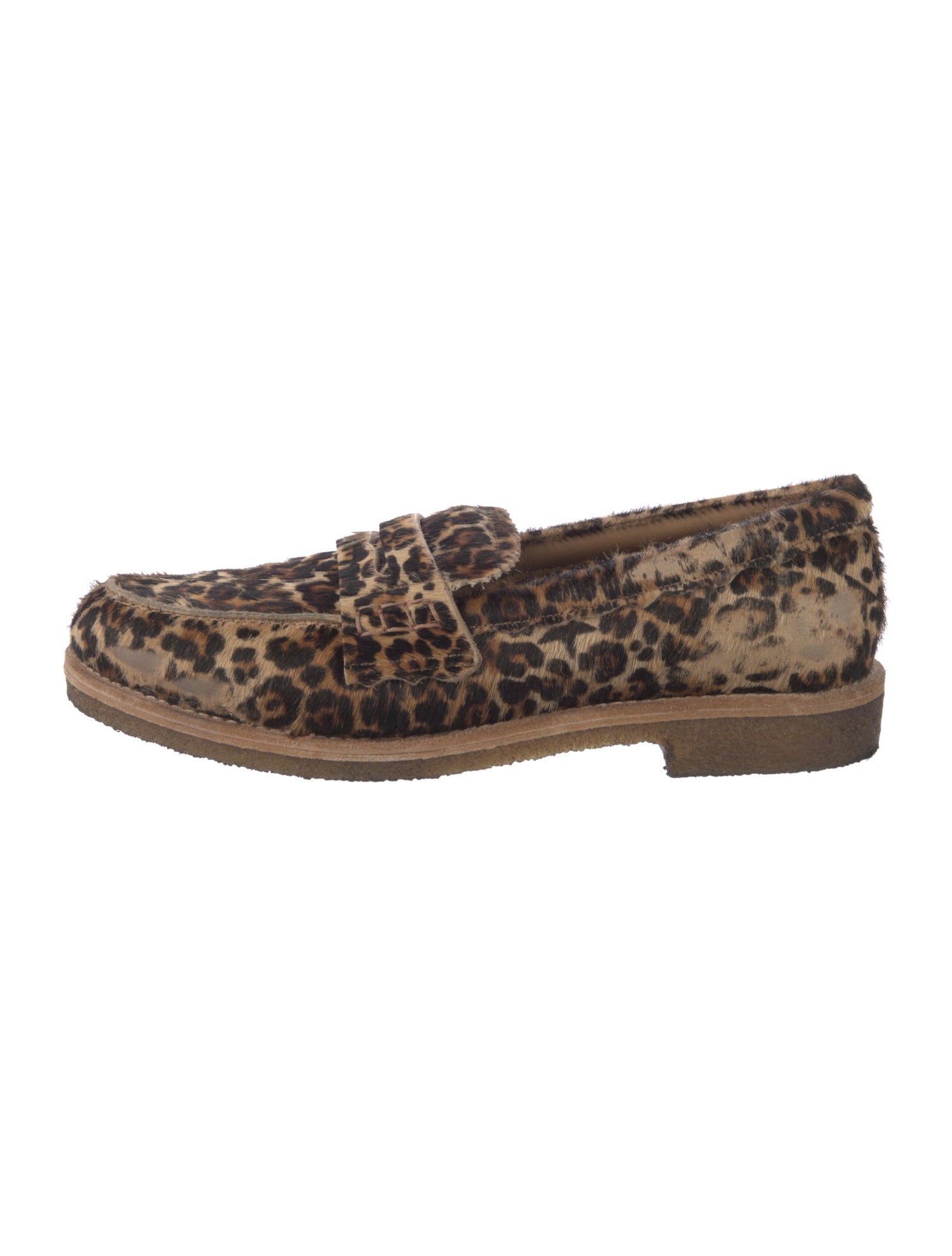 Golden Goose Ponyhair Animal Print Loafers