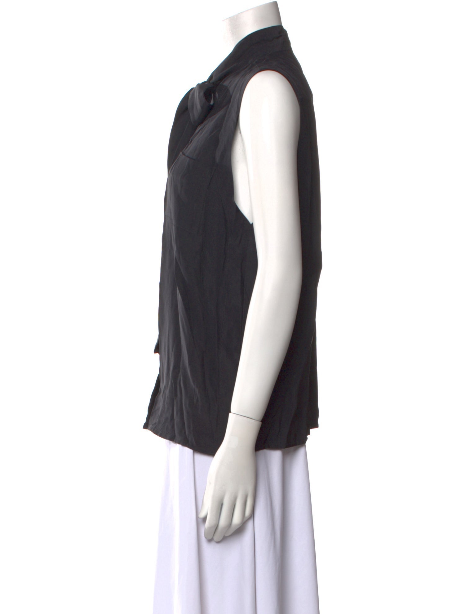 Golden Goose Silk Sleeveless Button-Up Top