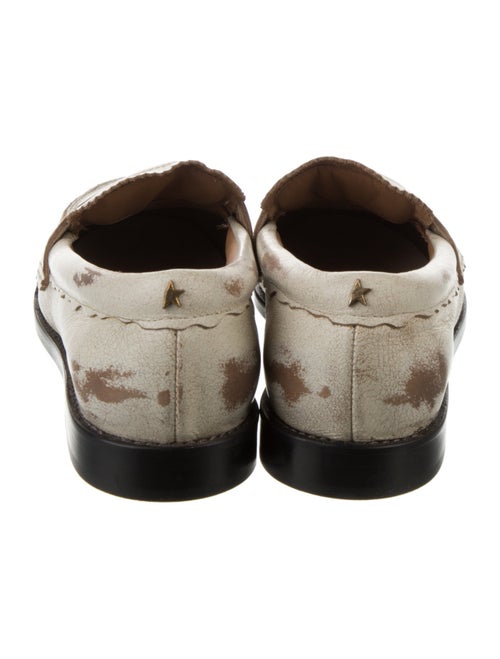Golden Goose Leather Distressed Accents Loafers