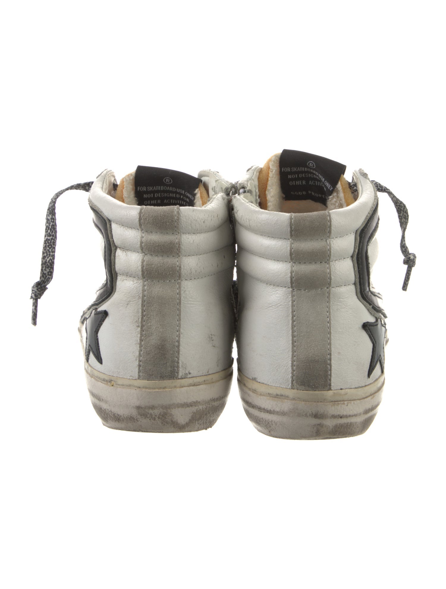 Golden Goose Leather Colorblock Pattern Sneakers