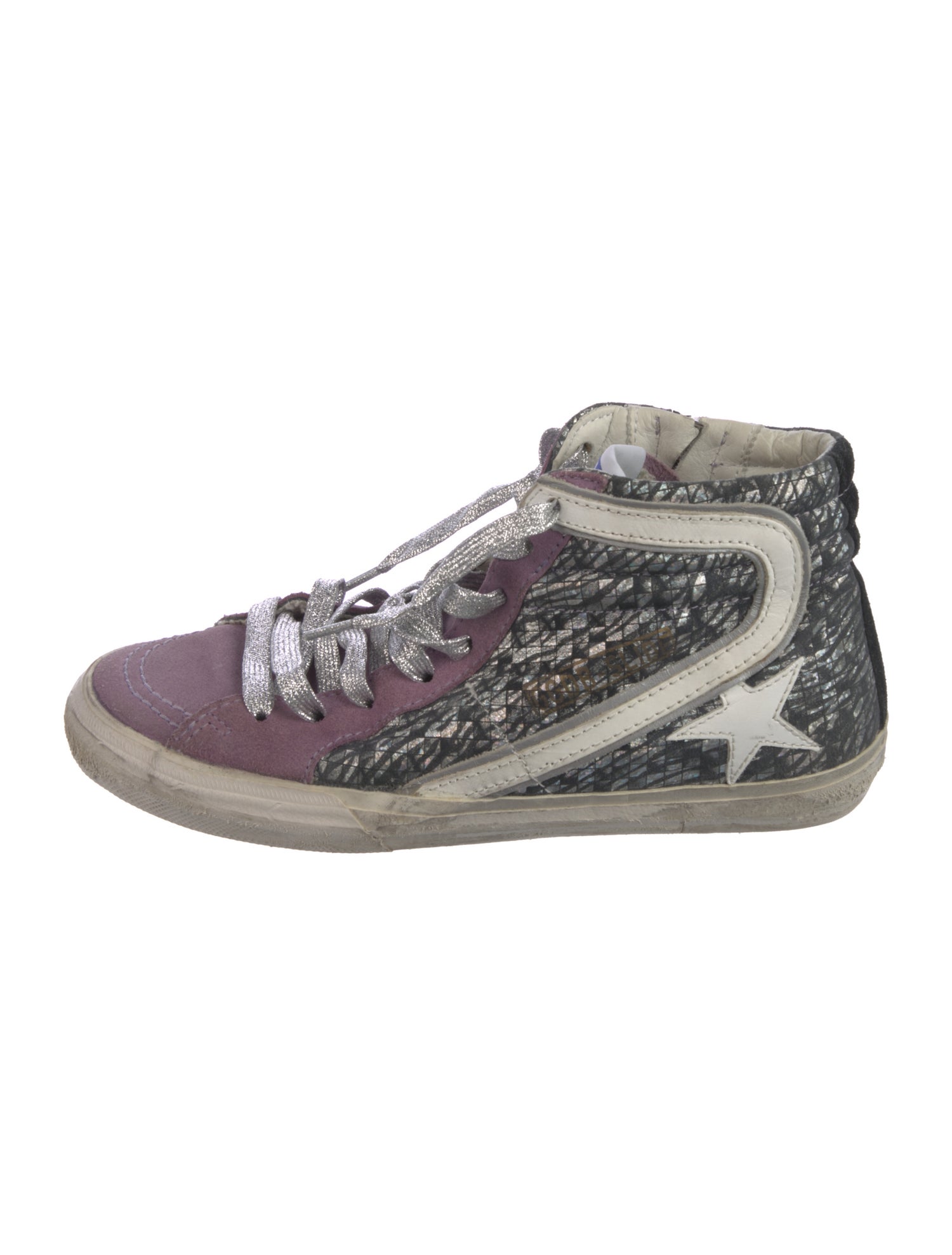 Golden Goose Suede Printed Sneakers
