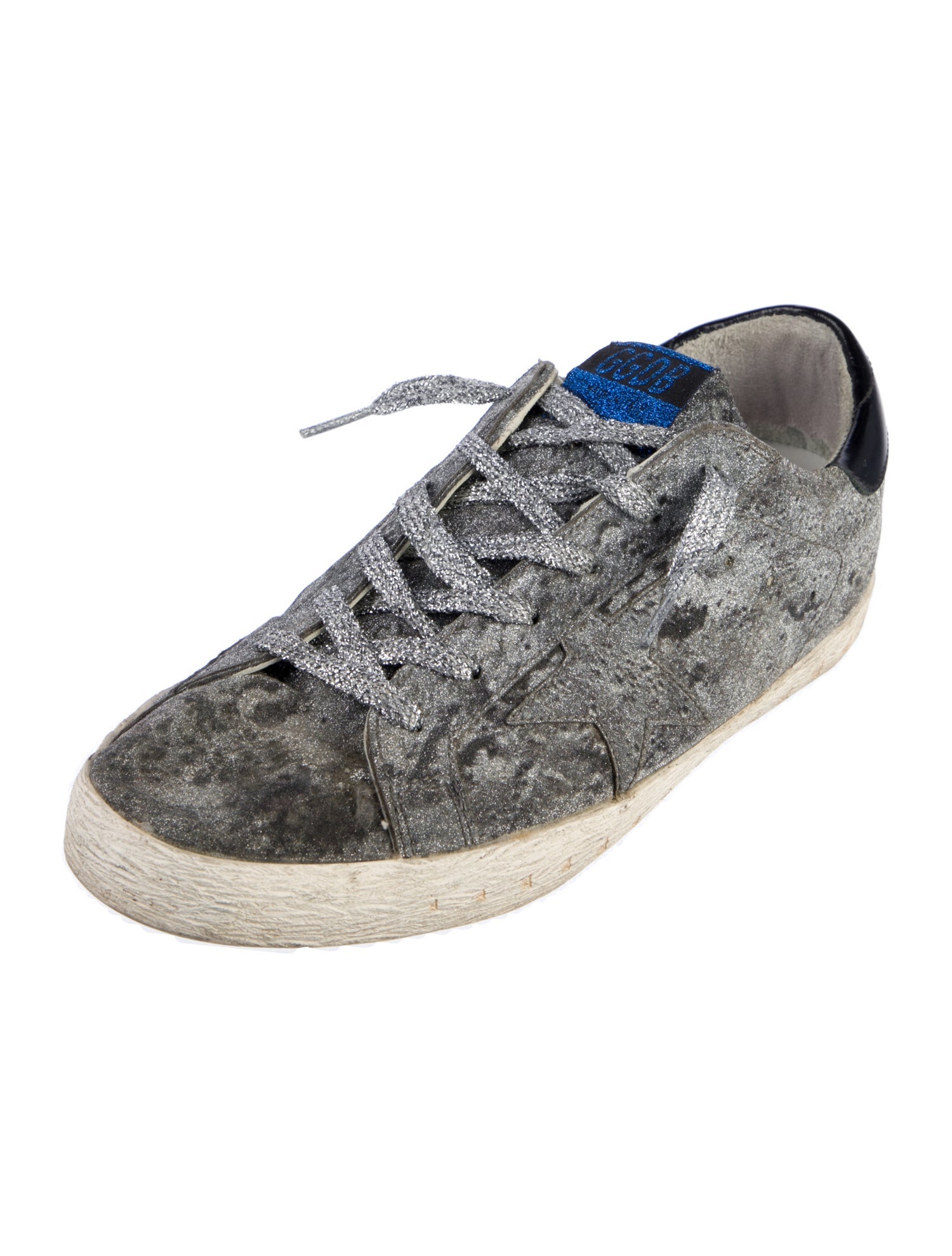 Golden Goose Glitter Printed Sneakers