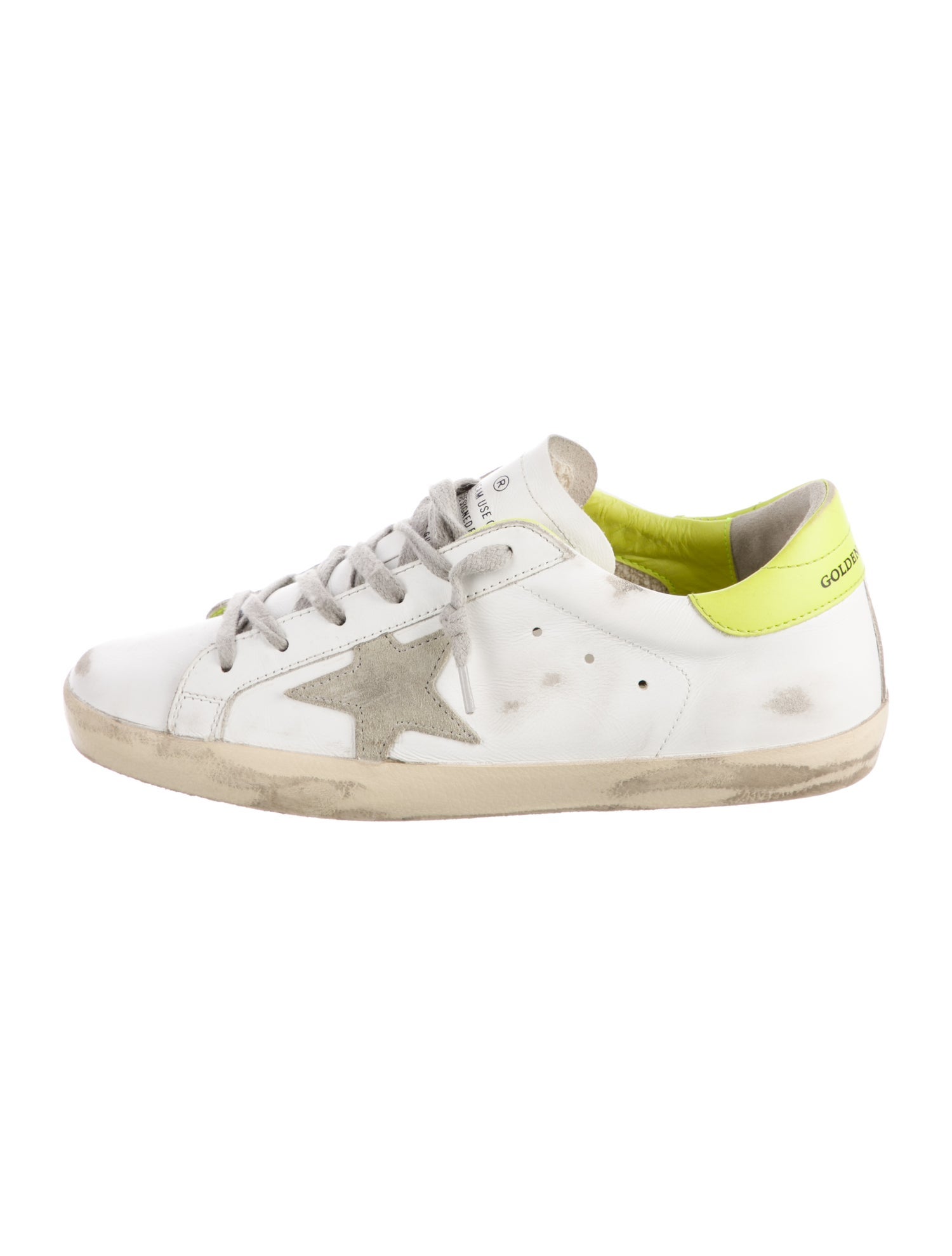 Golden Goose Leather Distressed Accents Sneakers