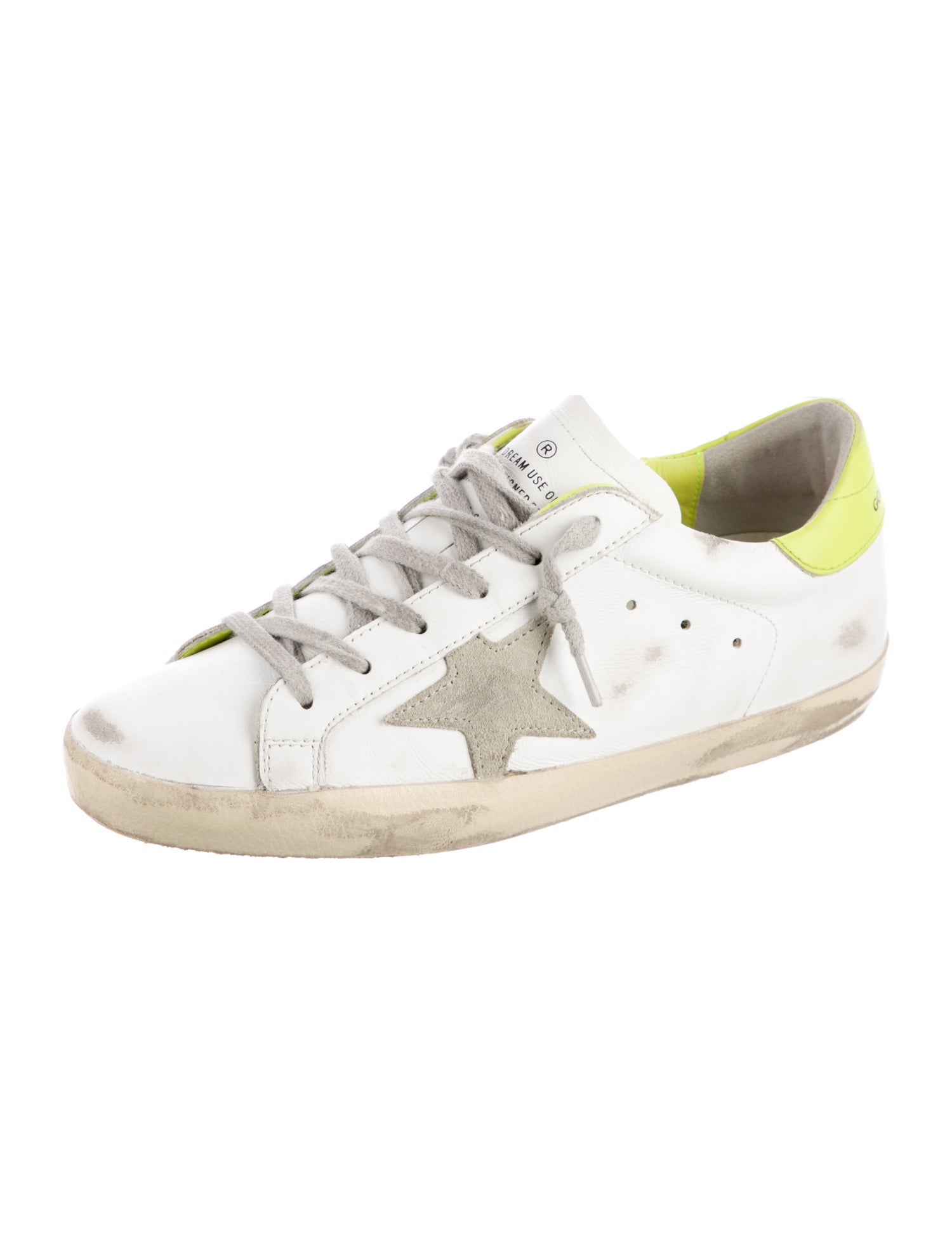 Golden Goose Leather Distressed Accents Sneakers