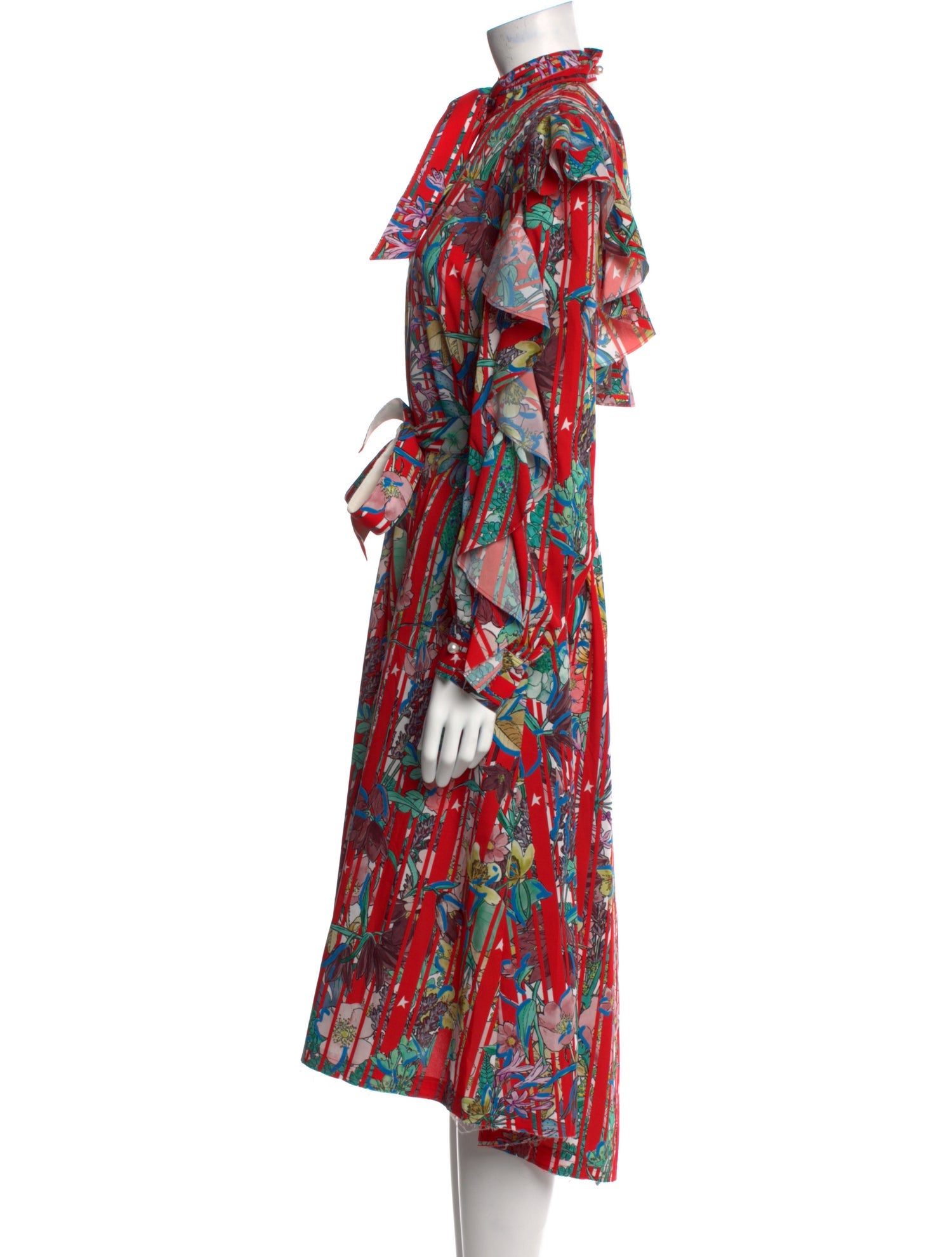 Golden Goose Floral Print Knee-Length Dress