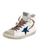 Golden Goose Leather Colorblock Pattern Sneakers