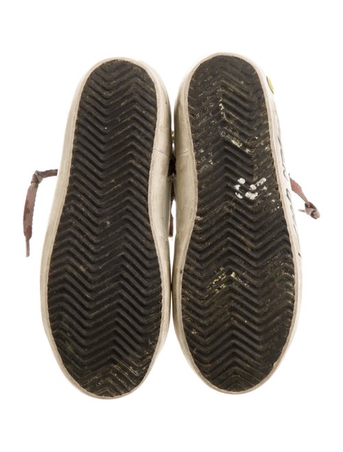 Golden Goose Leather Colorblock Pattern Sneakers