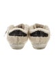 Golden Goose Shearling Glitter Accents Sneakers