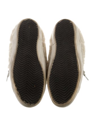 Golden Goose Shearling Glitter Accents Sneakers
