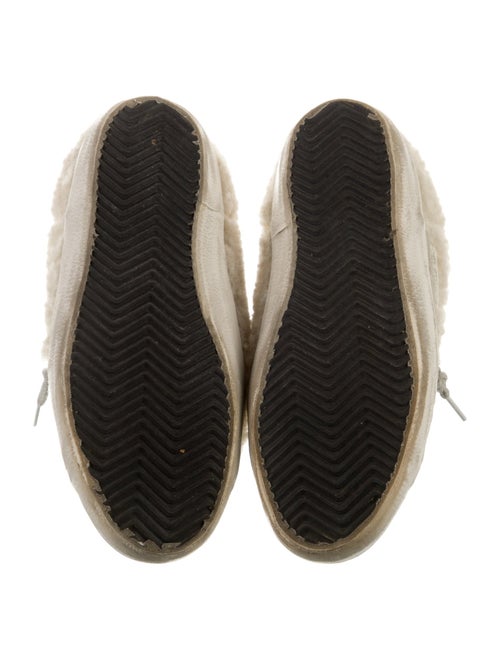 Golden Goose Shearling Glitter Accents Sneakers