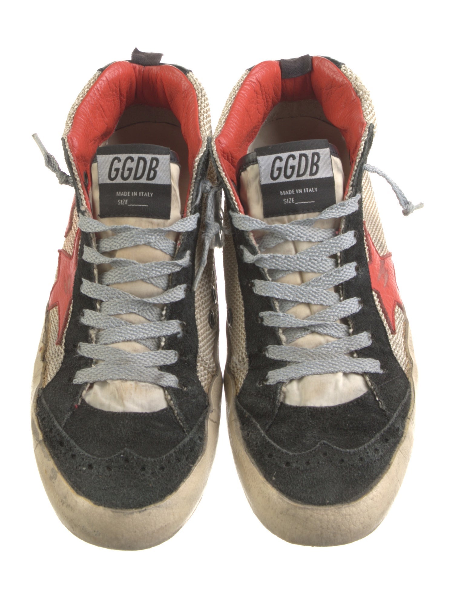 Golden Goose Printed Distressed Accents Sneakers
