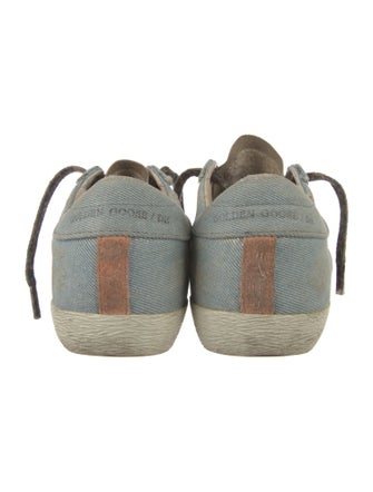 Golden Goose Denim Distressed Accents Sneakers