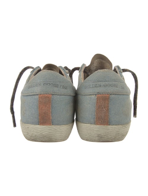 Golden Goose Denim Distressed Accents Sneakers