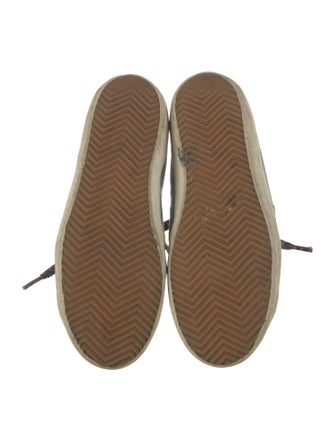 Golden Goose Denim Distressed Accents Sneakers