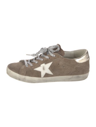 Golden Goose Suede Distressed Accents Sneakers
