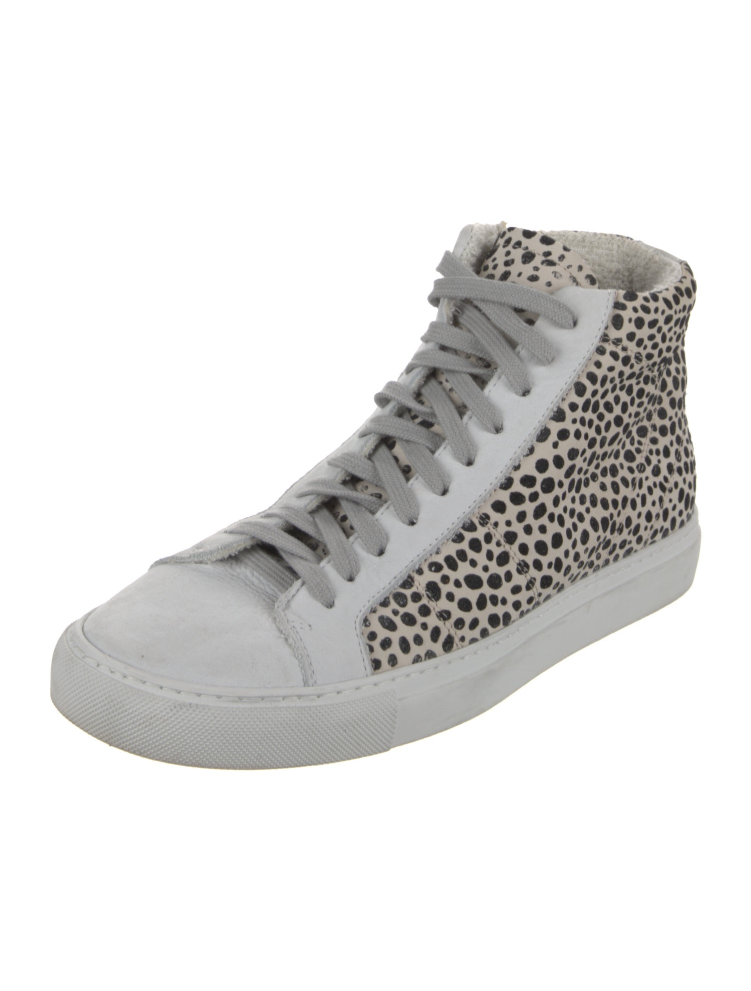 P448 Suede Animal Print Sneakers