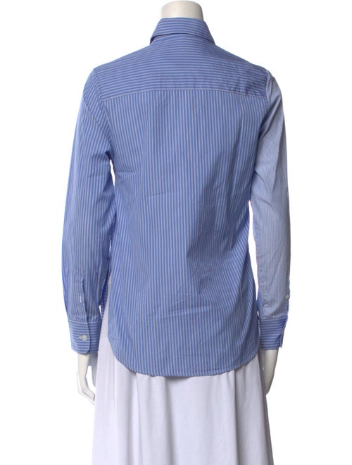 Golden Goose Striped Long Sleeve Button-Up Top