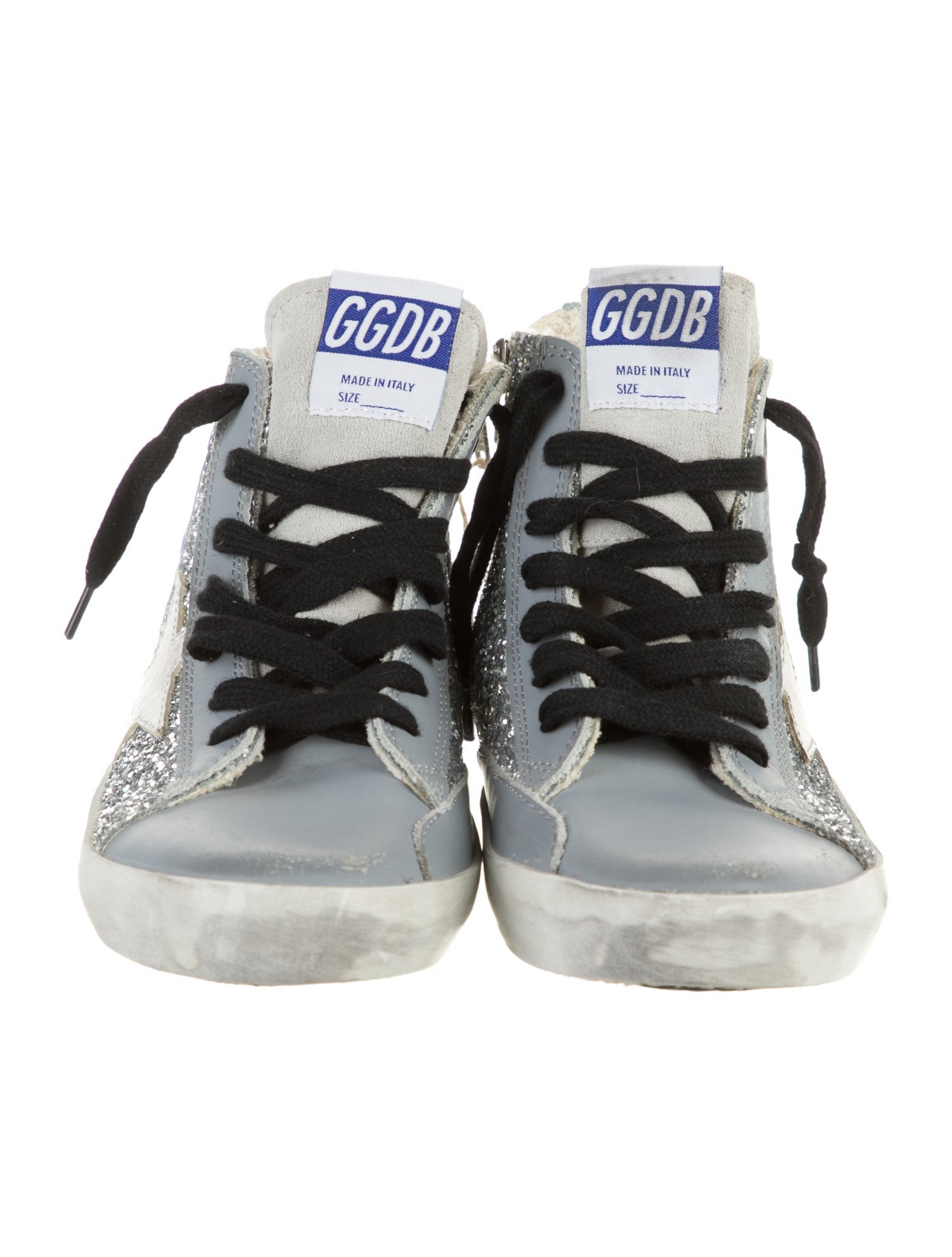 Golden Goose Girls' Glitter High Top Sneakers