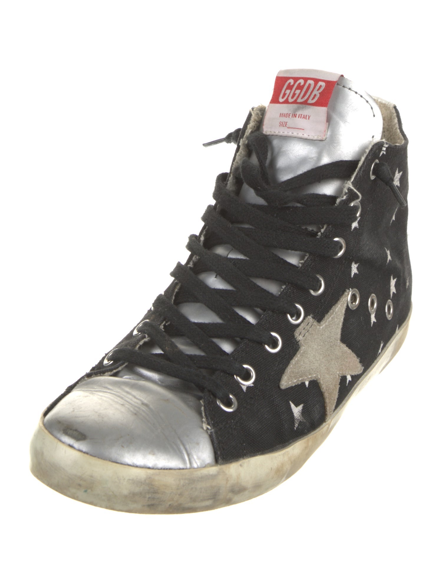 Golden Goose Canvas Distressed Accents Sneakers