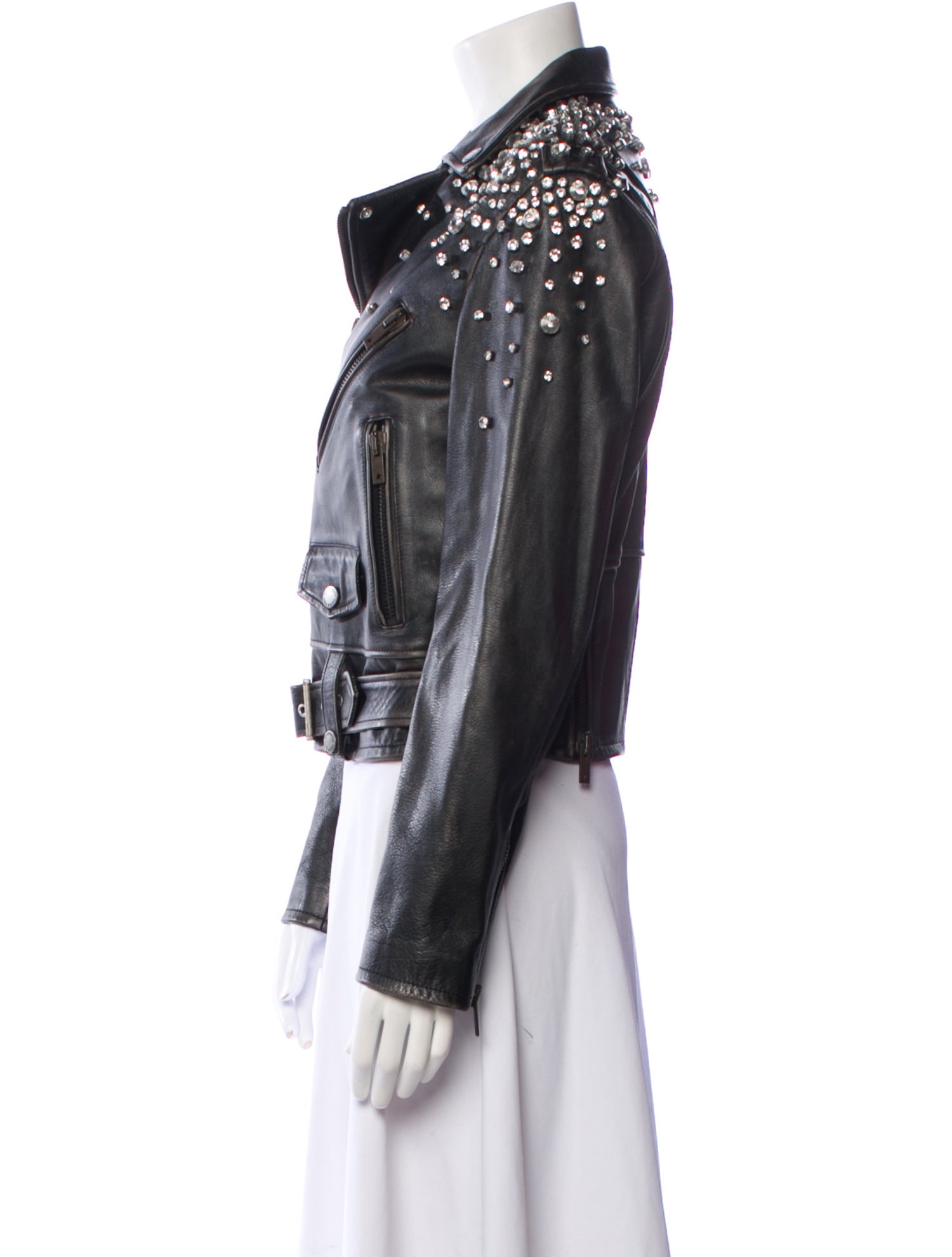 Golden Goose Leather Biker Jacket