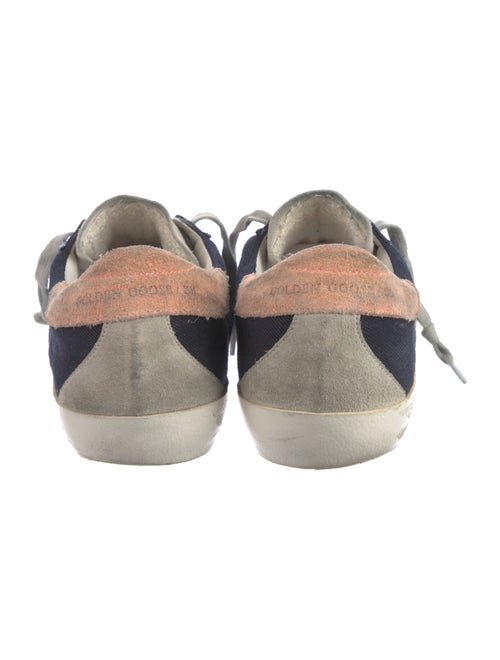Golden Goose Suede Colorblock Pattern Sneakers