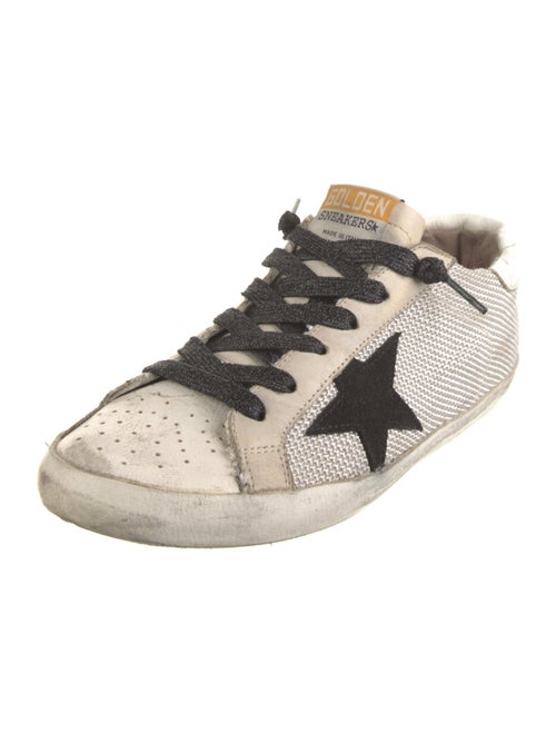 Golden Goose Printed Distressed Accents Sneakers