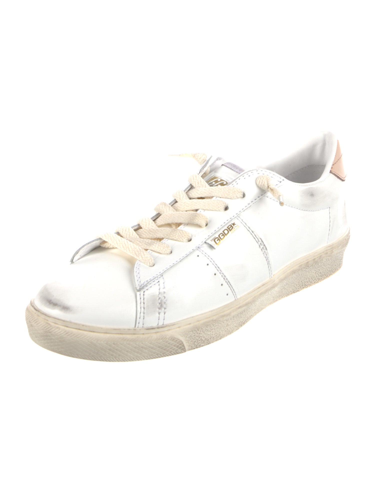 Golden Goose Leather Distressed Accents Sneakers