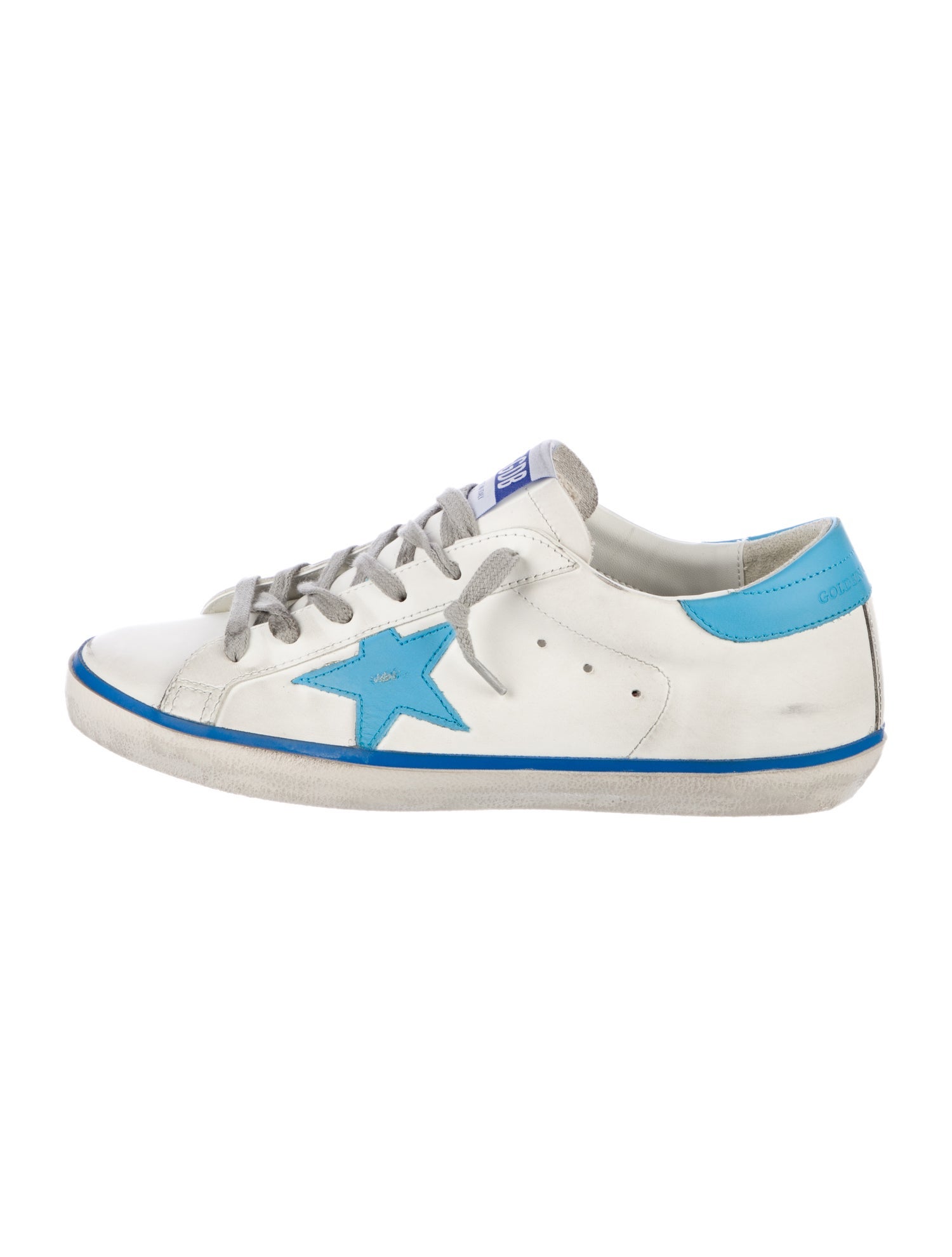 Golden Goose Leather Printed Sneakers w/ Tags