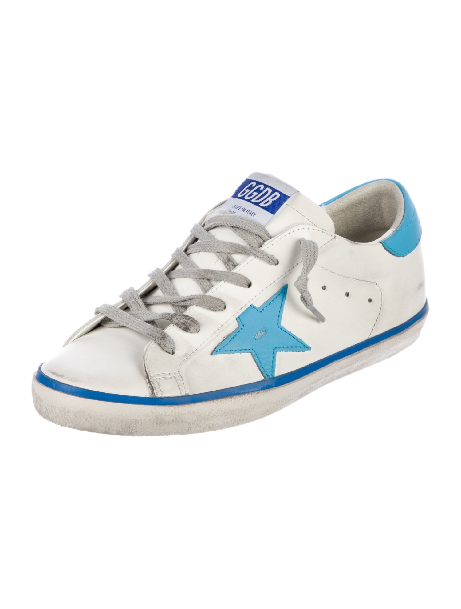 Golden Goose Leather Printed Sneakers w/ Tags