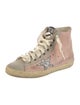 Golden Goose Leather Colorblock Pattern Sneakers
