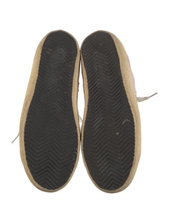 Golden Goose Leather Colorblock Pattern Sneakers