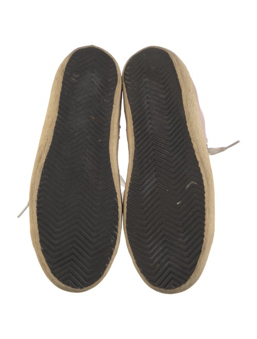 Golden Goose Leather Colorblock Pattern Sneakers